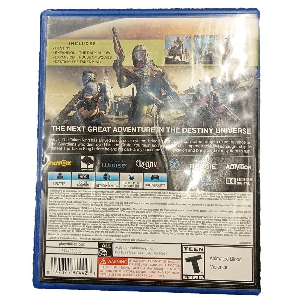 Destiny: The Taken King -- Legendary Edition (Sony PlayStation 4, 2015) - Picture 3 of 3